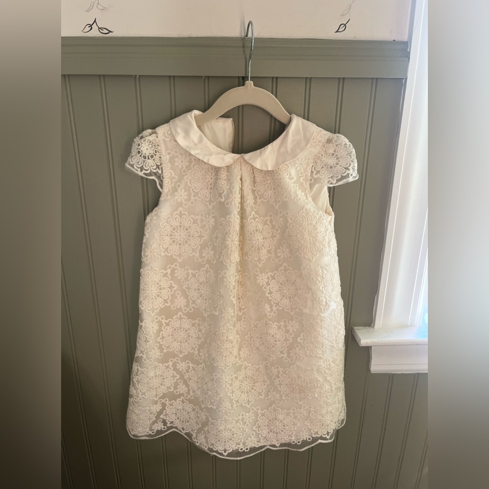 Luli and Me Lace Scalloped Dress